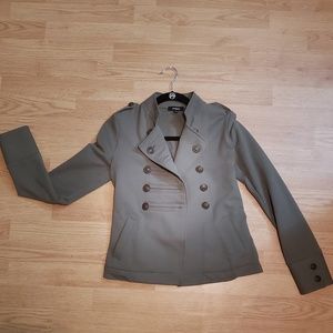 Express Jacket Olive Green Military Style
